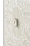 GINER Y COLOMER - Dora2 - Buffet en bois de manguier massif couleur blanc avec détails dorés - Sculpté à la main - 140x100x40 cm