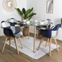 Home Deco Factory Butaca Patchwork Bleu-Gris