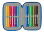 Safta Plumier Triple 37 Pcs Superman 12,5x19,5x5,5 cm - Trousse de Scolaire avec Fournitures - Enfant