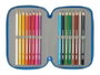 Safta Plumier Triple 37 Pcs Superman 12,5x19,5x5,5 cm - Trousse de Scolaire avec Fournitures - Enfant