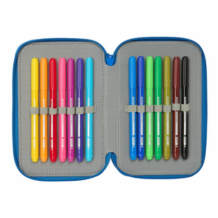 Fourre-tout Superman Bleu 12,5 x 19,5 x 5,5 cm 37 Pièces