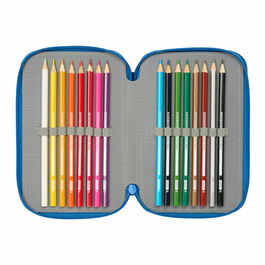 Fourre-tout Superman Bleu 12,5 x 19,5 x 5,5 cm 37 Pièces