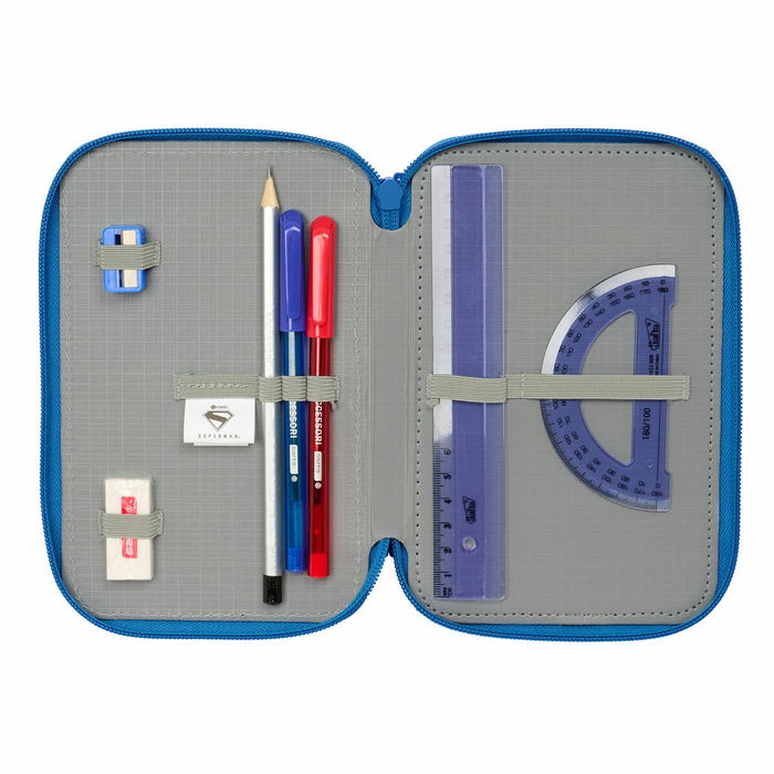 Fourre-tout Superman Bleu 12,5 x 19,5 x 5,5 cm 37 Pièces