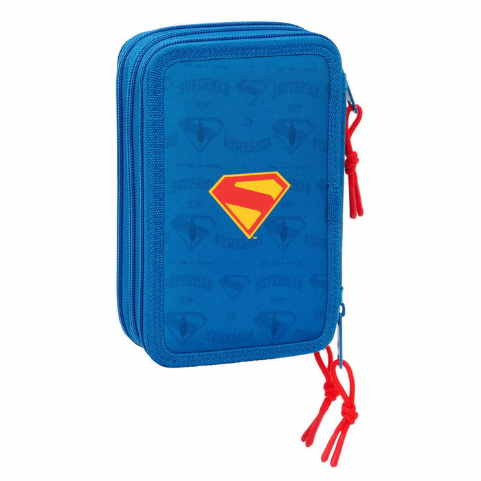 Fourre-tout Superman Bleu 12,5 x 19,5 x 5,5 cm 37 Pièces