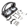 UNYKAch AquaStorm 240 Kit Refroidissement Liquide 240mm ARGB PWM Ventilateurs Double Display Température CPU