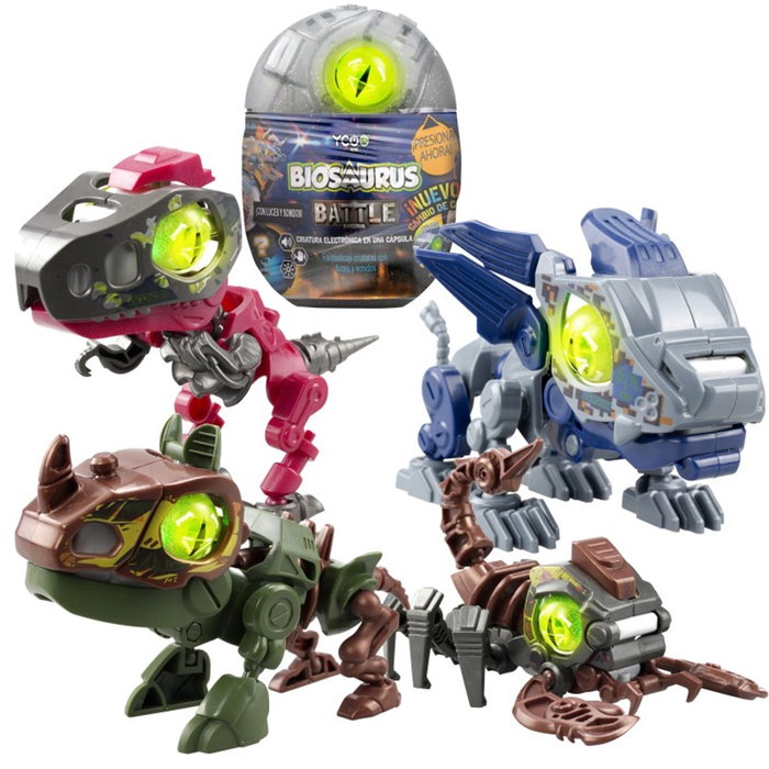 Bizak Biosaurus Battle Pack – Kit de construction de créatures électroniques avec capsules à collectionner, interactif, sons et lumières, 10 modèles Bizak Biosaurus Battle Pack – Kit de construction de créatures électroniques avec capsules à collectionner, interactif, sons et lumières, 10 modèles