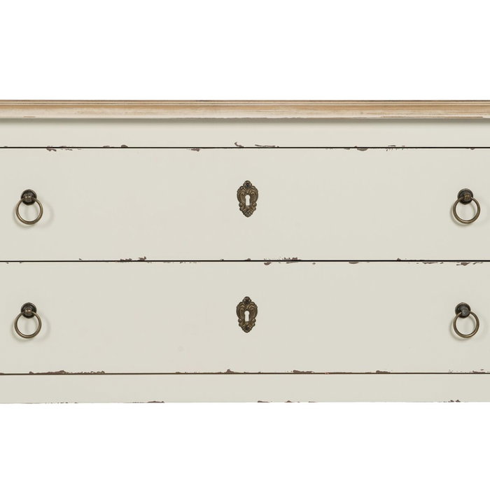 BigBuy Home Meuble d'Entrée Blanc Naturel 104 x 50 x 78 cm BigBuy Home Meuble d'Entrée Blanc Naturel 104 x 50 x 78 cm