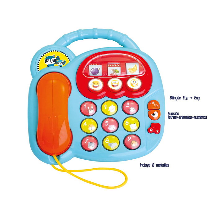 TACHAN - Téléphone Jouet Éducatif Bilingue Français/Anglais avec Animaux, Sons et Musique - Apprentissage des Nombres - Référence LS9991 TACHAN - Téléphone Jouet Éducatif Bilingue Français/Anglais avec Animaux, Sons et Musique - Apprentissage des Nombres - Référence LS9991