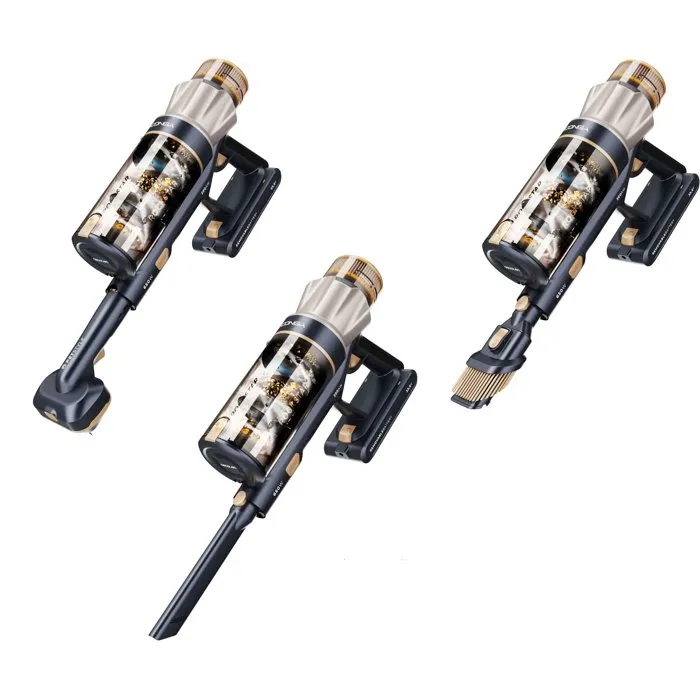 Cecotec Conga Rockstar RS90 Pet Flex Aspirateur balai 40000 Pa 65 min 140 m² Or Gris