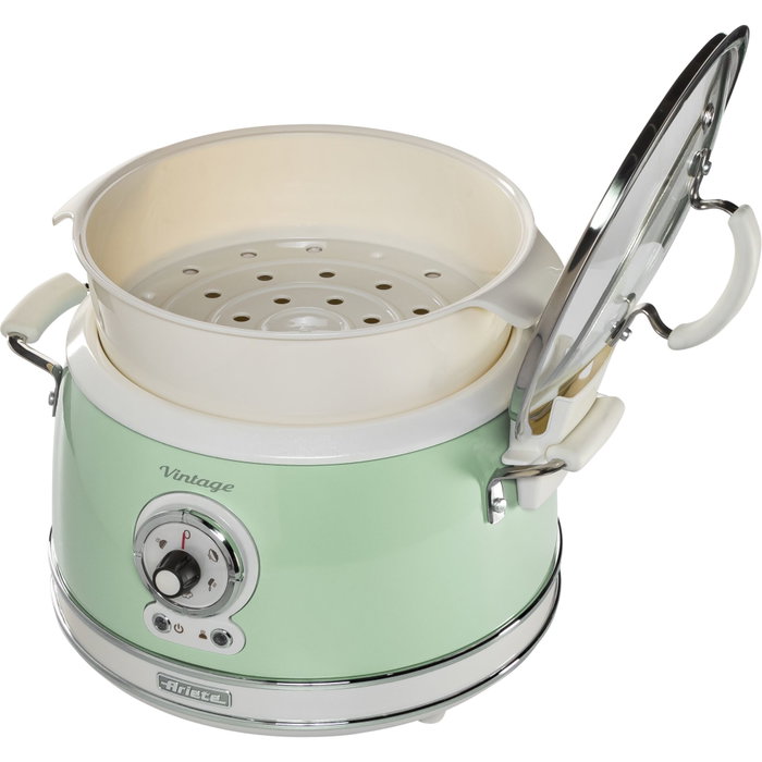Ariete Vintage Food Steamer, Vert