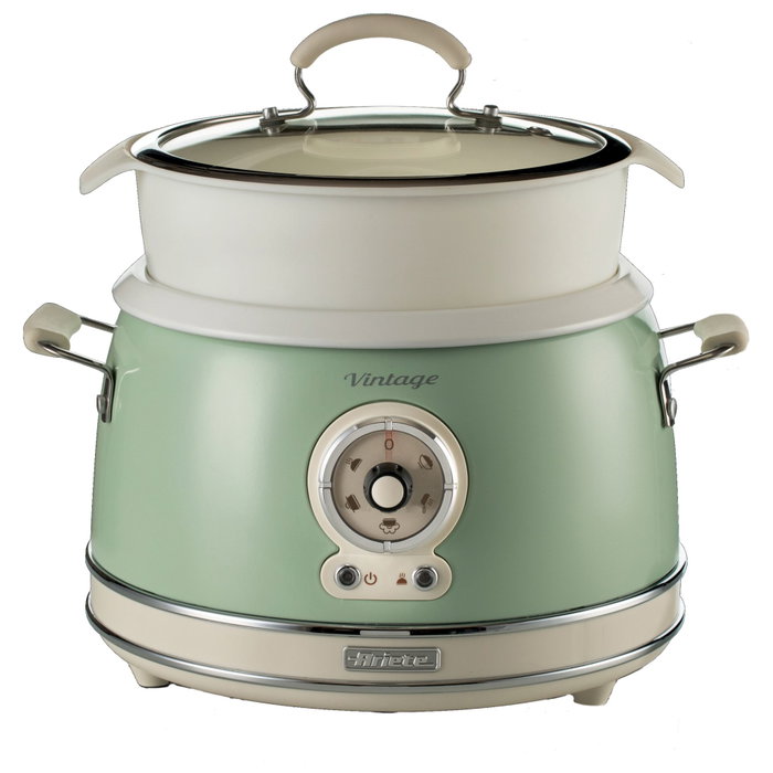 Ariete Vintage Food Steamer, Vert