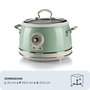 Ariete Vintage Food Steamer, Vert