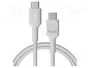 GREEN CELL Câble USB-C vers USB-C 2.0, 1,2m, 100W, Blanc