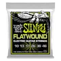 ERNIEBALL Regular Slinky Flatwound 10-46 Jeu de cordes pour guitare électrique avec entorchage plat en alliage de cobalt
