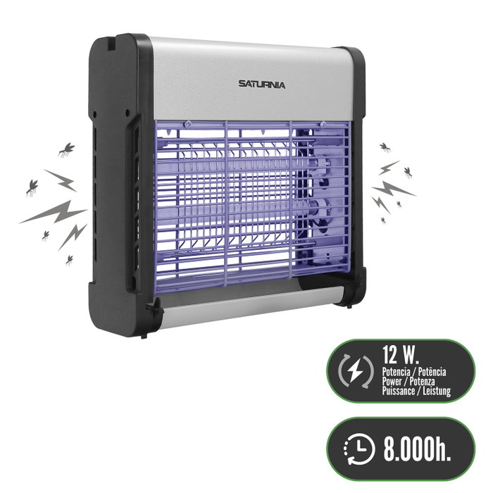 SATURNIA Exterminateur Électrique d'Insectes 12W