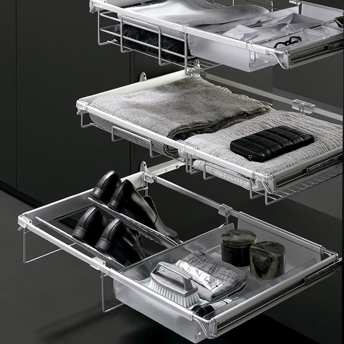 VIBO Dream Tiroir télescopique extractible et extensible, largeur externe 970-1100mm