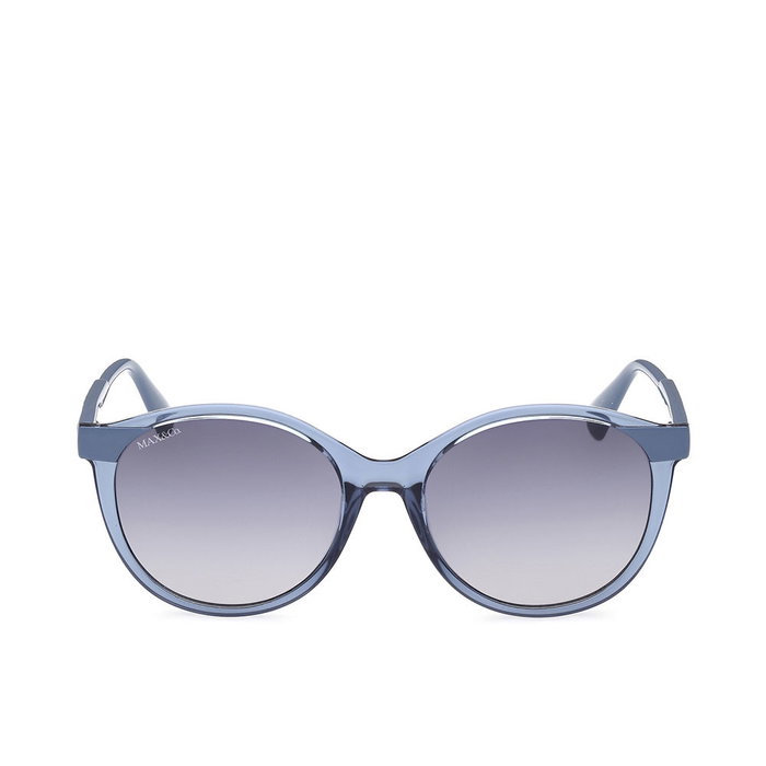 Max & Co Lunettes de Soleil MO0084 87W Monture Turquoise Brillante Verres Bleu Dégradé Rondes Femme Max & Co Lunettes de Soleil MO0084 87W Monture Turquoise Brillante Verres Bleu Dégradé Rondes Femme