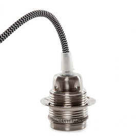 Pendel E27 Câble 1000 x 0,75mm en tissu avec rosace