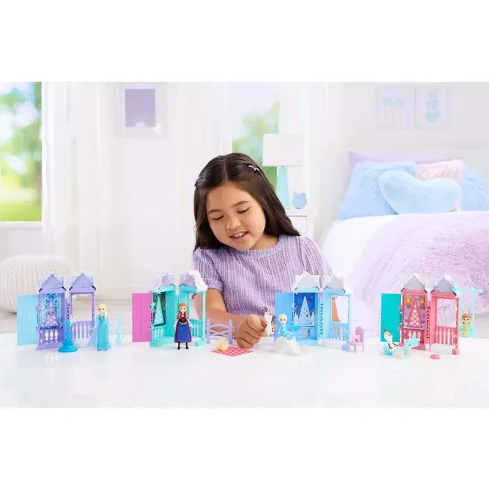 Disney Princess - Maisonnettes Surprises - Maison à ouvrir avec mini princesse et animal - Compatible et empilable avec les châteaux de la collection