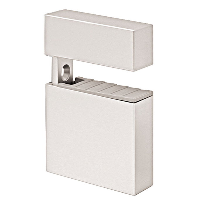 Herrajes Alk - Support mural pour étagère en bois réglable (7-37mm) - Matière ABS - Finition chromée mate Herrajes Alk - Support mural pour étagère en bois réglable (7-37mm) - Matière ABS - Finition chromée mate