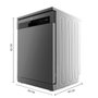 Cecotec Lave-vaisselle Bolero Aguazero 6500 15 couverts 6 programmes Classe C Anthracite