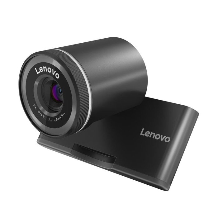 Lenovo 4XC1Q25245 - Webcam QHD pour ordinateur, résolution 2560 x 1440, Noir