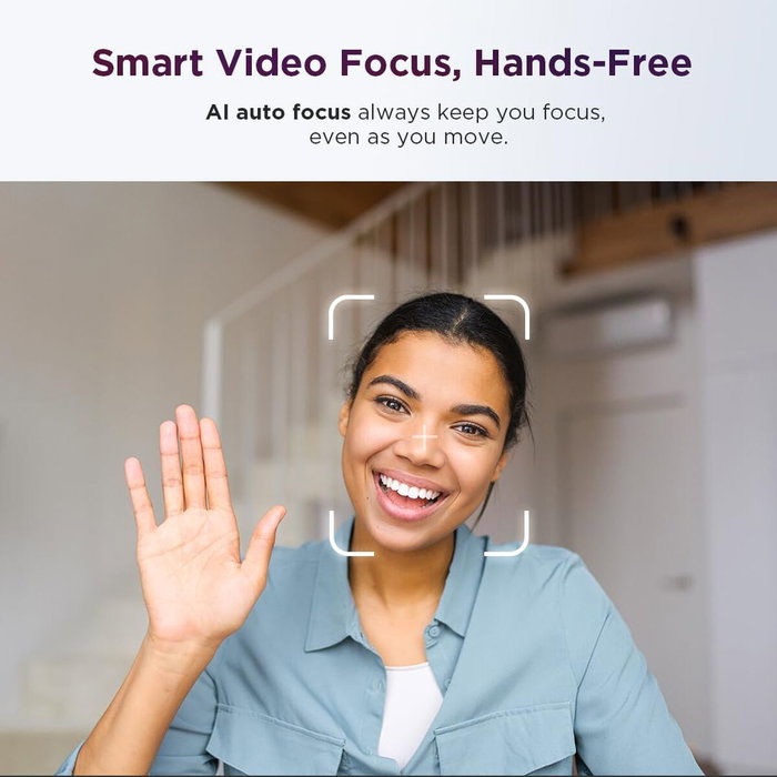 Lenovo 4XC1Q25245 - Webcam QHD pour ordinateur, résolution 2560 x 1440, Noir