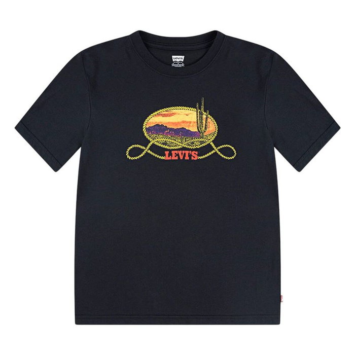 T shirt à manches courtes Enfant Levi's Lvb Cactus In The Sunset Noir S T shirt à manches courtes Enfant Levi's Lvb Cactus In The Sunset Noir S