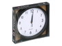 Giftdecor Horloge Ronde Noire 25x5x25 cm Plastique et Verre (Set de 12)