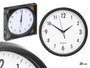 Giftdecor Horloge Ronde Noire 25x5x25 cm Plastique et Verre (Set de 12)