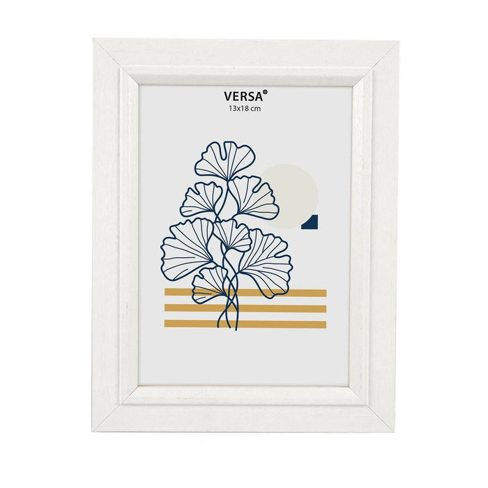Cadre photo Versa Blanc Bois MDF Vintage 1,5 x 22 x 17 cm Cadre photo Versa Blanc Bois MDF Vintage 1,5 x 22 x 17 cm