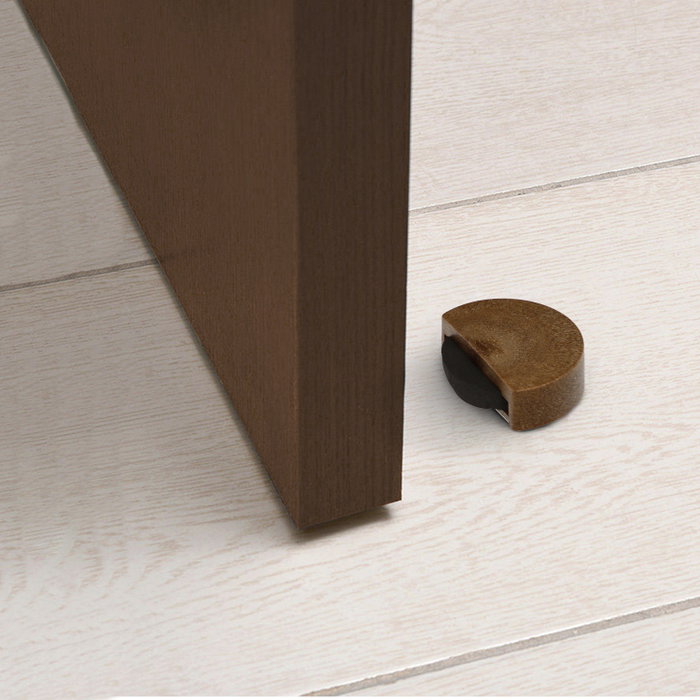 WOLFPACK LINEA PROFESIONAL Stop de porte adhésif silencieux aspect bois
