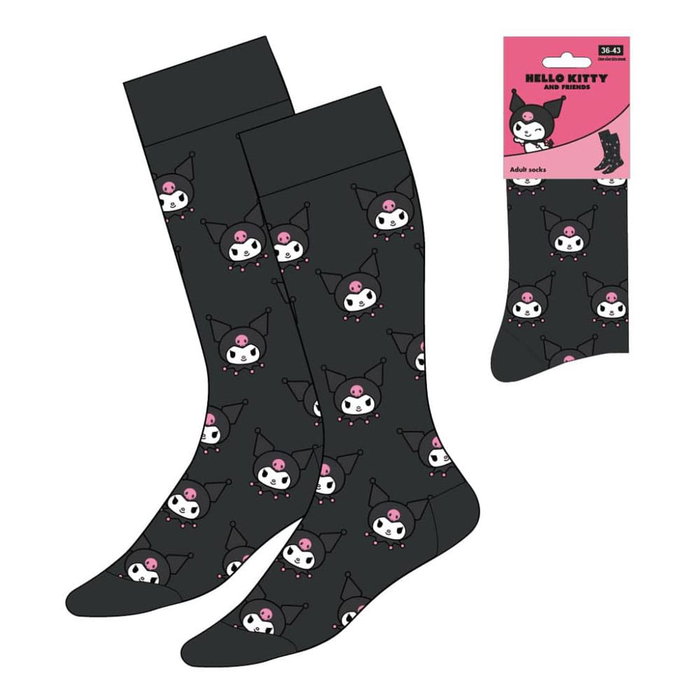 Cerdá Chaussettes Hello Kitty et Kuromi Noires 36-43