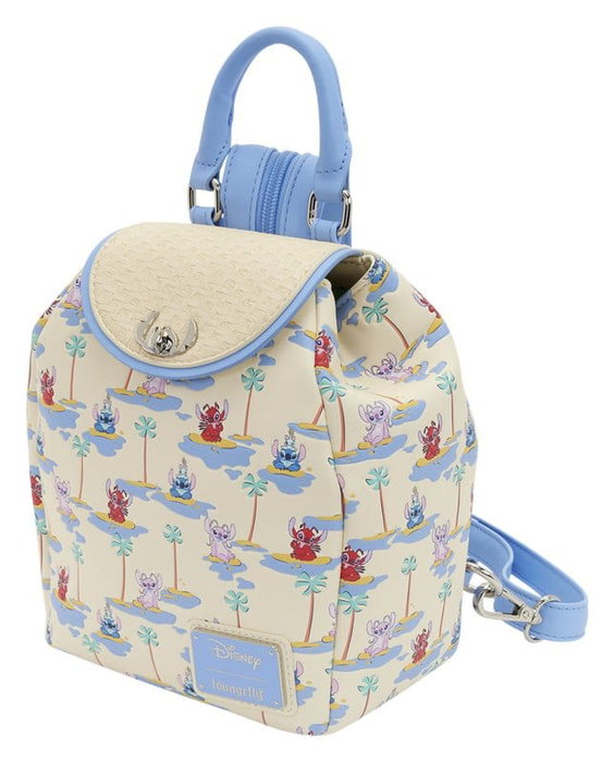 Loungefly Lilo & Stitch sac à dos Micro Stitch, Angel, & Leroy