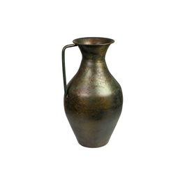 Vase Romimex Antique Marron Métal Avec poignée