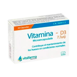 VITALFARMA Vitamina D3 7,5mcg (300UI) 30 capsules