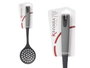 Kinvara Écumoire de Cuisine 10x35x2 cm Plastique Gris et Noir (Set de 24)