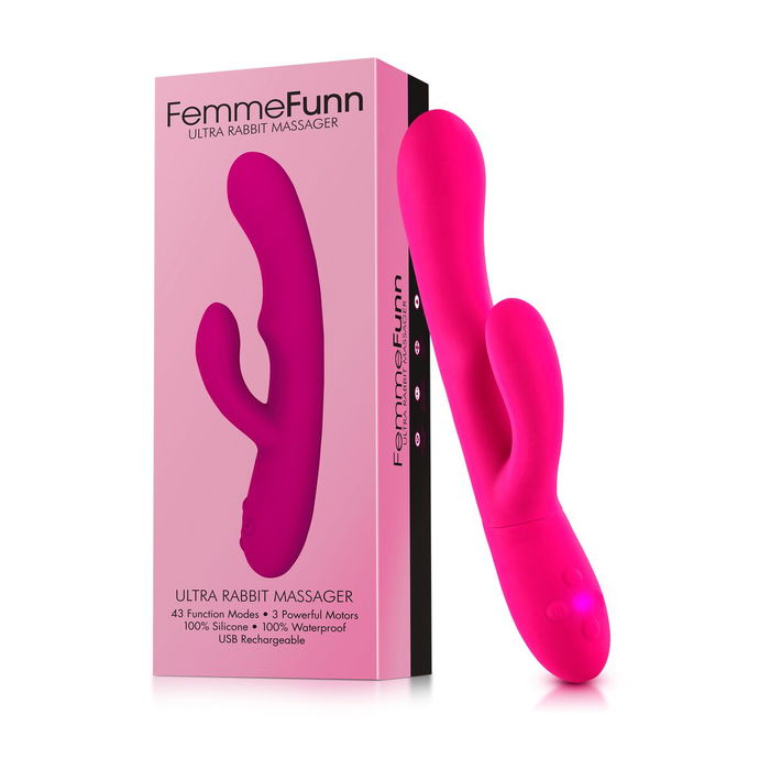 Vibration de Stimulation Double FemmeFunn Ultra Rabbit Rose