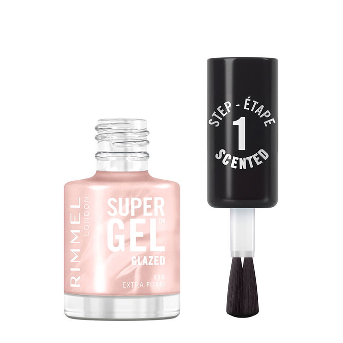 Rimmel London SUPER GEL - Vernis à ongles effet gel longue tenue 14 jours - N°116 Mousse Extra - 12 ml