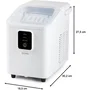 DOMO DO9292IB - Machine à glaçons portable autonettoyante - Capacité 12kg/24h - Production rapide en 9 min - Hublot - Blanc