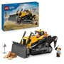 Lego City Set 60466 - Bulldozer de chantier jaune, jeu de construction avec minifigurines, 8 ans et plus