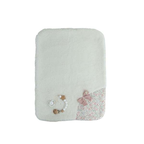 Muñecas Arias, poupée reborn Leia, 45 cm, couleur rose avec couverture, pour 3 à 99 ans