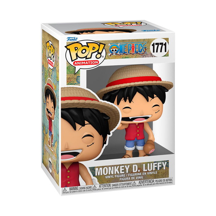 Funko Pop! Vinyl Figure One Piece - Monkey D. Luffy avec Chapeau de Paille - Figurine de Collection d'Anime Manga - Réf. 80365 - 9 cm