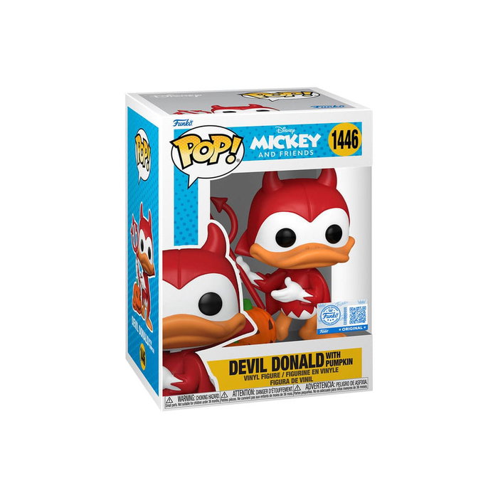 FUNKO Disney Mickey and Friends Devil Donald with Pumpkin Exclusive POP!
