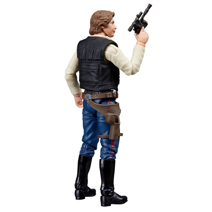 HASBRO - Figurine articulée Han Solo Star Wars : Un nouvel espoir - Collection Vintage - 9,5 cm avec accessoire