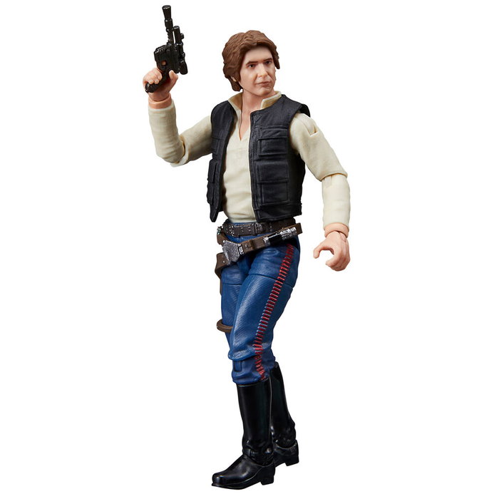 HASBRO - Figurine articulée Han Solo Star Wars : Un nouvel espoir - Collection Vintage - 9,5 cm avec accessoire