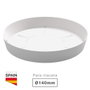 Plastiken Plateau pour bol et pot de fleurs Tes et Doric Blanc