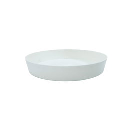 Plastiken Plat de pot de fleurs blanc Ø11 x 1,6 cm - Haute résistance UV, polypropylène
