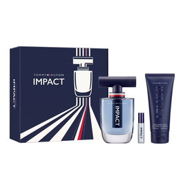 Tommy Hilfiger - Coffret Homme Impact : Eau de toilette 50 ml + Eau de toilette 4 ml + Gel douche corps 100 ml