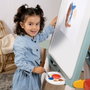 Smoby Grand Tableau Faces Craie et Magnétique avec 13 Accessoires